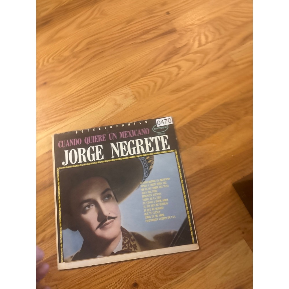 Orfeon Jorge Negrete Cuando Quiere Un Mexicano LP Vinyl Record Good Ranchera